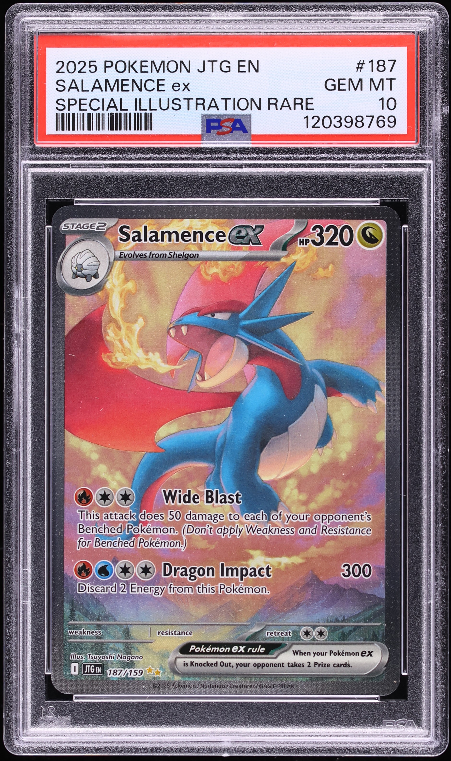 2025 Pokemon Scarlet & Violet Journey Together SIR Salamence ex
