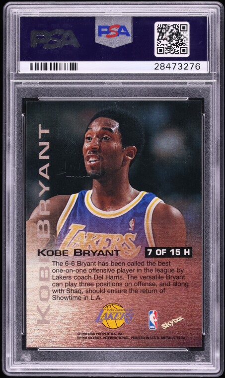 1997 Metal Universe Championship Hardware Kobe Bryant #7 PSA 10
