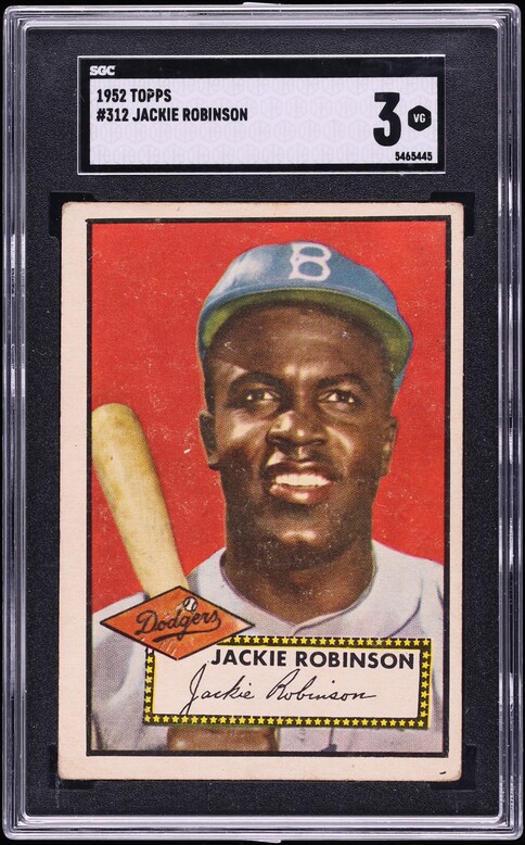 1952 Topps Jackie Robinson #312 SGC 3 VG