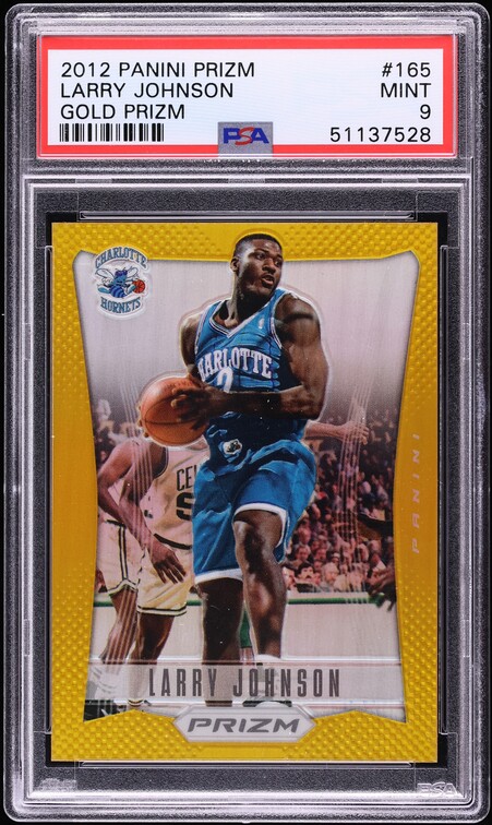 2012 Panini Prizm Gold Larry Johnson /10 #165 PSA 9 MINT