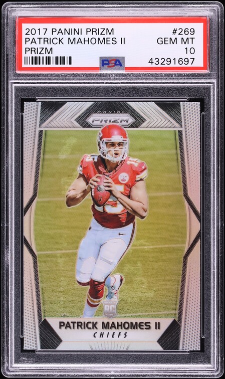 2017 Panini Prizm Silver Patrick Mahomes II ROOKIE #269 PSA 10 GEM MINT