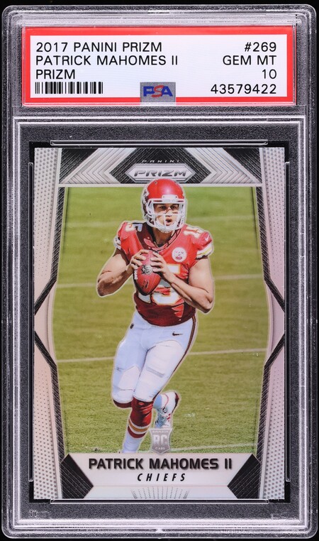 2017 Panini Prizm Silver Patrick Mahomes II ROOKIE #269 PSA 10 GEM MINT
