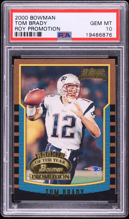 2000 Bowman ROY Promotion Tom Brady ROOKIE PSA 10 GEM MINT