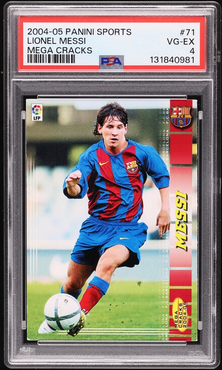 2004 Panini Sports Mega Cracks La Liga Lionel Messi ROOKIE #71 BGS