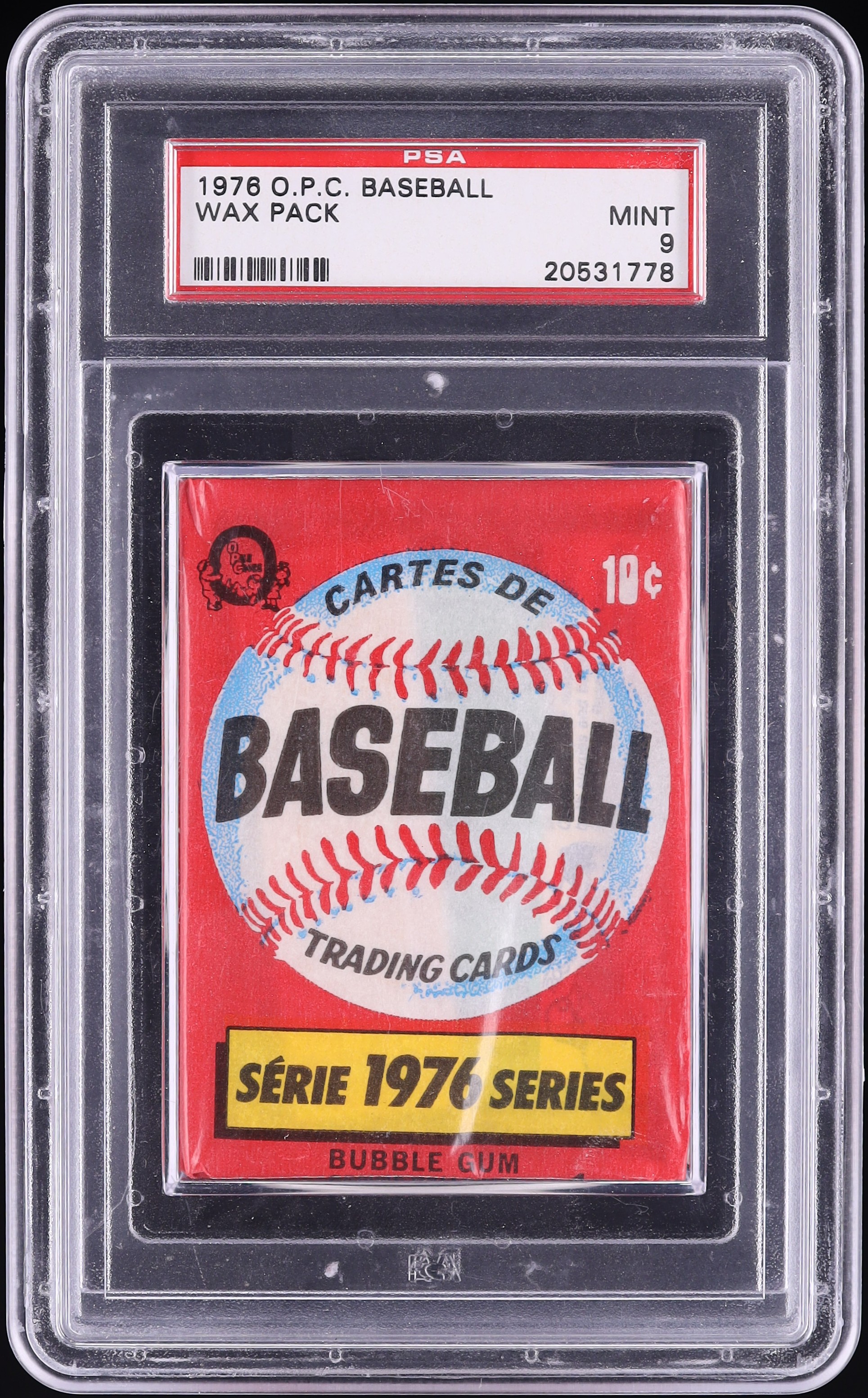1976 O-Pee-Chee Baseball Wax Pack PSA 9 MINT on Fanatics Collect