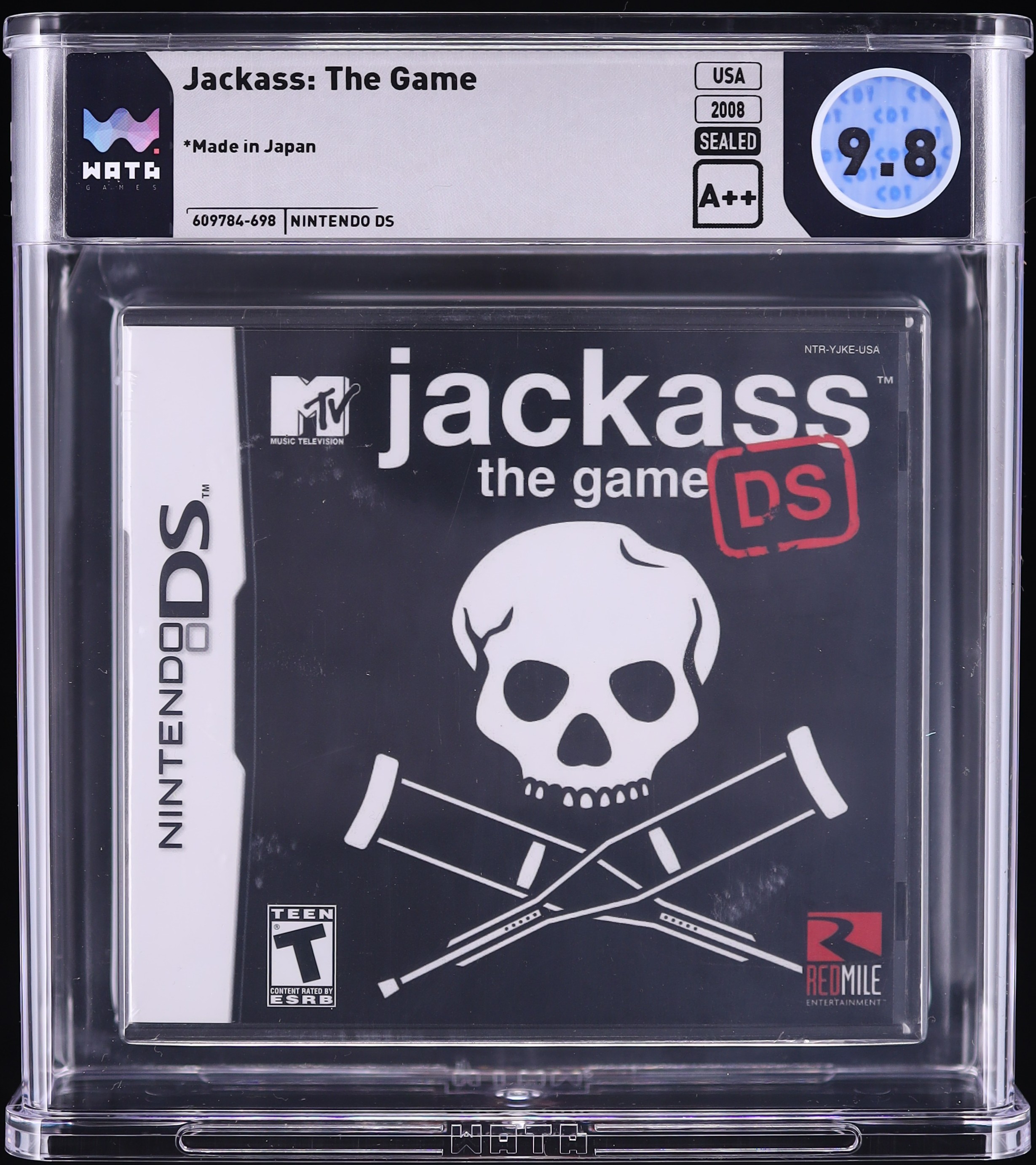 Jackass: The Game (Nintendo DS) WATA 9.8 A++ Sealed on Fanatics