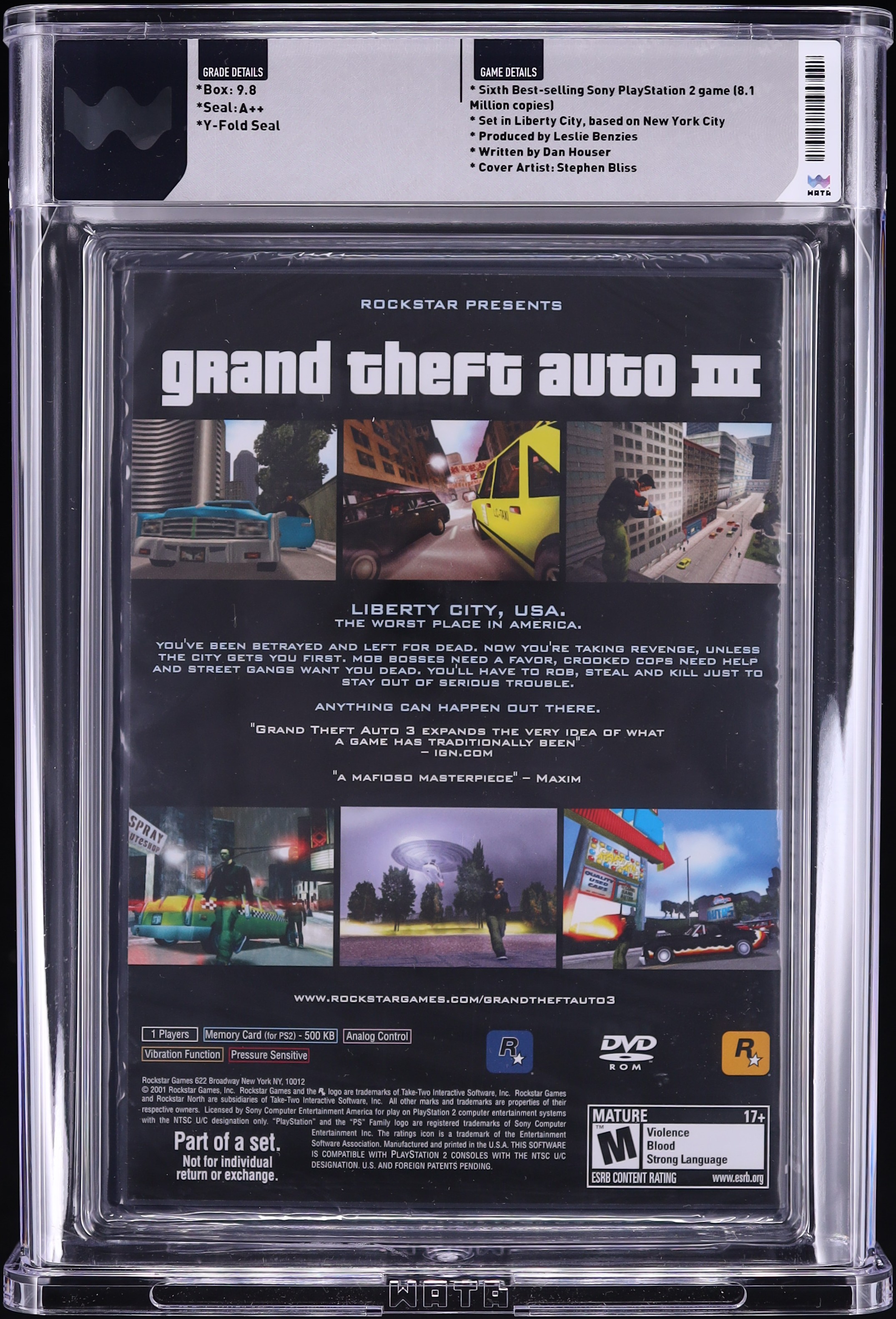 Grand Theft Auto: San Andreas (GTA) - PlayStation 2 PS2 - WATA 10 A