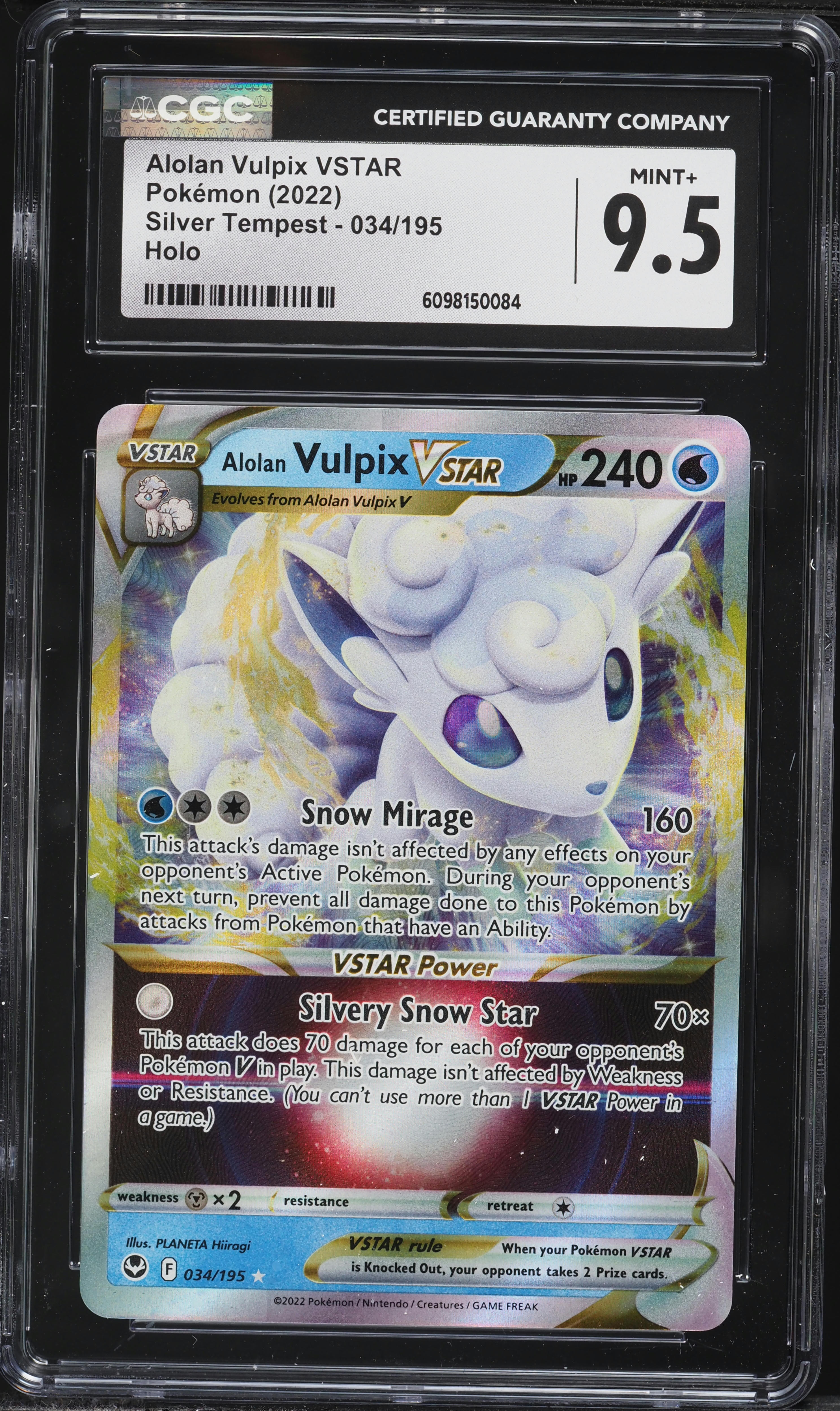 pokemon tcg silver tempest 034 195 alolan vulpix vstar card FA 034/195  Trading Cards Pokemon, Magic and Yu-Gi-Oh Online Sales placed immediately into protective sleeves Alolan Vulpix VSTAR 034/195 Pokemon