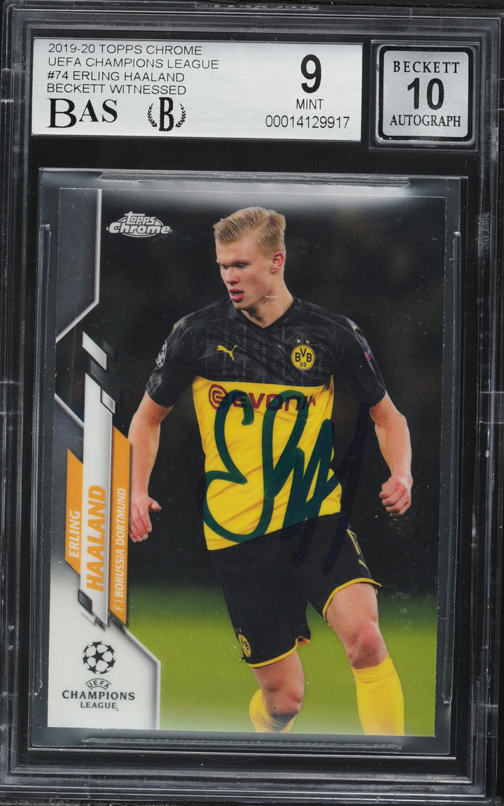 2019 Topps Chrome UEFA Champions League Erling Haaland 2019 Topps Chrome UEFA Champions League Erling Haaland