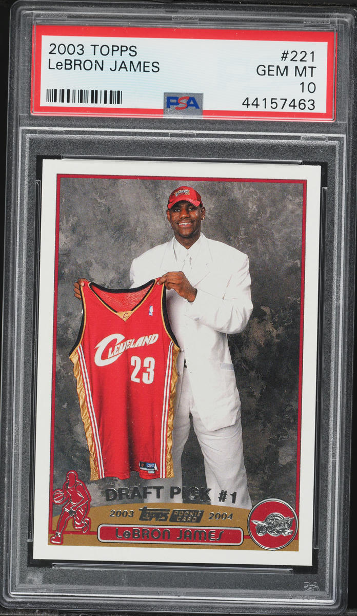 2003 Topps Basketball LeBron James ROOKIE #221 PSA 10 GEM MINT