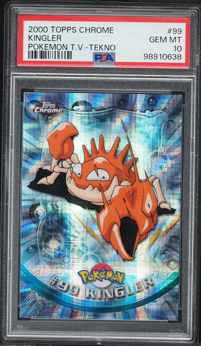 2000 Topps Chrome Pokemon Series 2 Tekno Kingler #99 PSA 10 GEM MINT