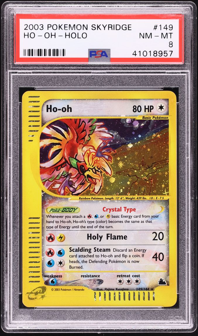 2003 Pokemon Skyridge Holo Ho-Oh #149 PSA 8 NM-MT