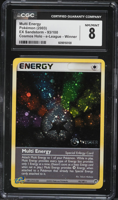 2003 Pokemon EX Sandstorm e-League Winner Holo Multi Energy #93 CGC 8 NM-MT