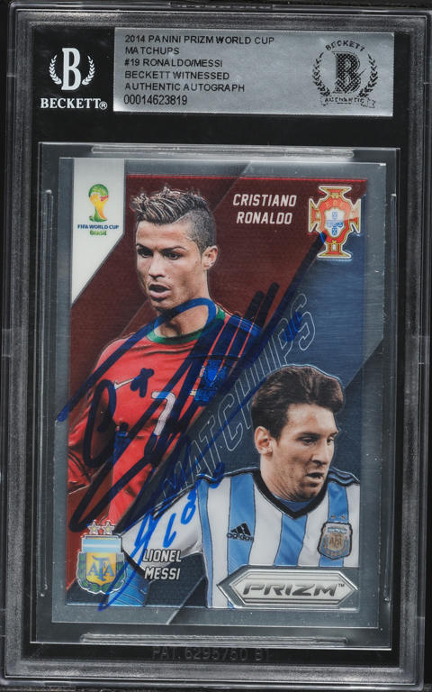 2014 Panini Prizm World Cup Matchups Cristiano Ronaldo Lionel