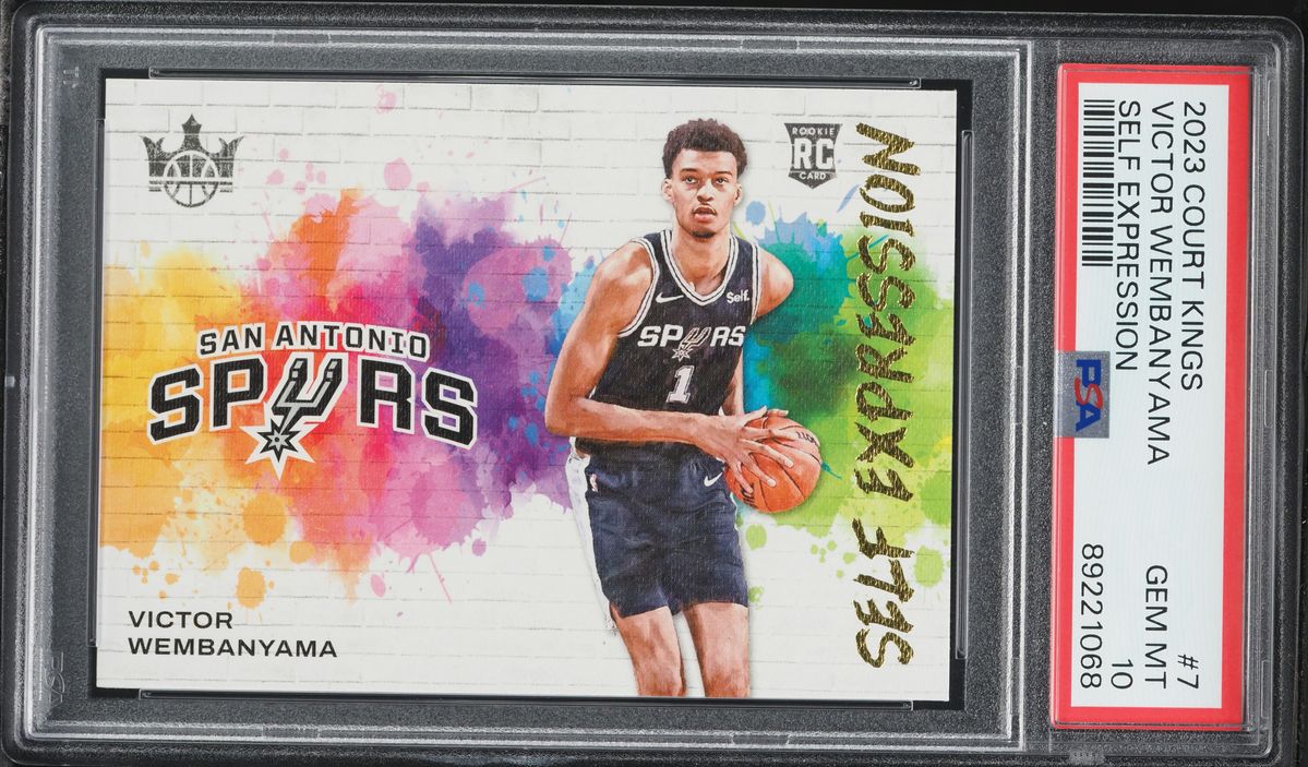 2023 Panini Court Kings Self Expression Victor Wembanyama ROOKIE #7 PSA 10 GEM MINT