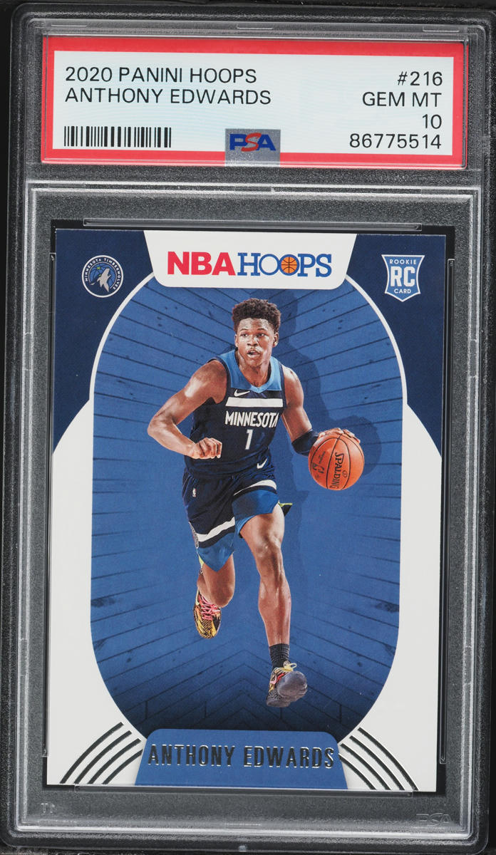 2020 Hoops Anthony Edwards ROOKIE #216 PSA 10 GEM MINT