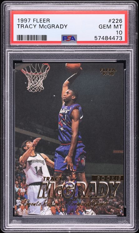 1997 Fleer Basketball Tracy McGrady ROOKIE #226 PSA 10 GEM MINT on