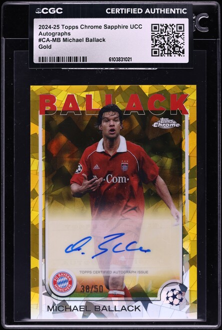 2006 Panini World Cup Germany Michael Ballack #80 PSA 10 GEM MINT