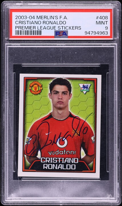 2004 SP Authentic Manchester United Cristiano Ronaldo #67 PSA 9