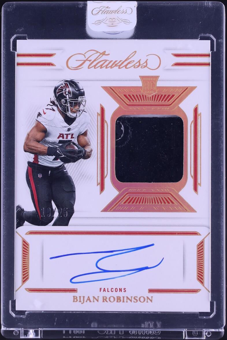 2023 Panini Flawless Gloves Bijan Robinson ROOKIE PATCH AUTO /25 #SG-BRO