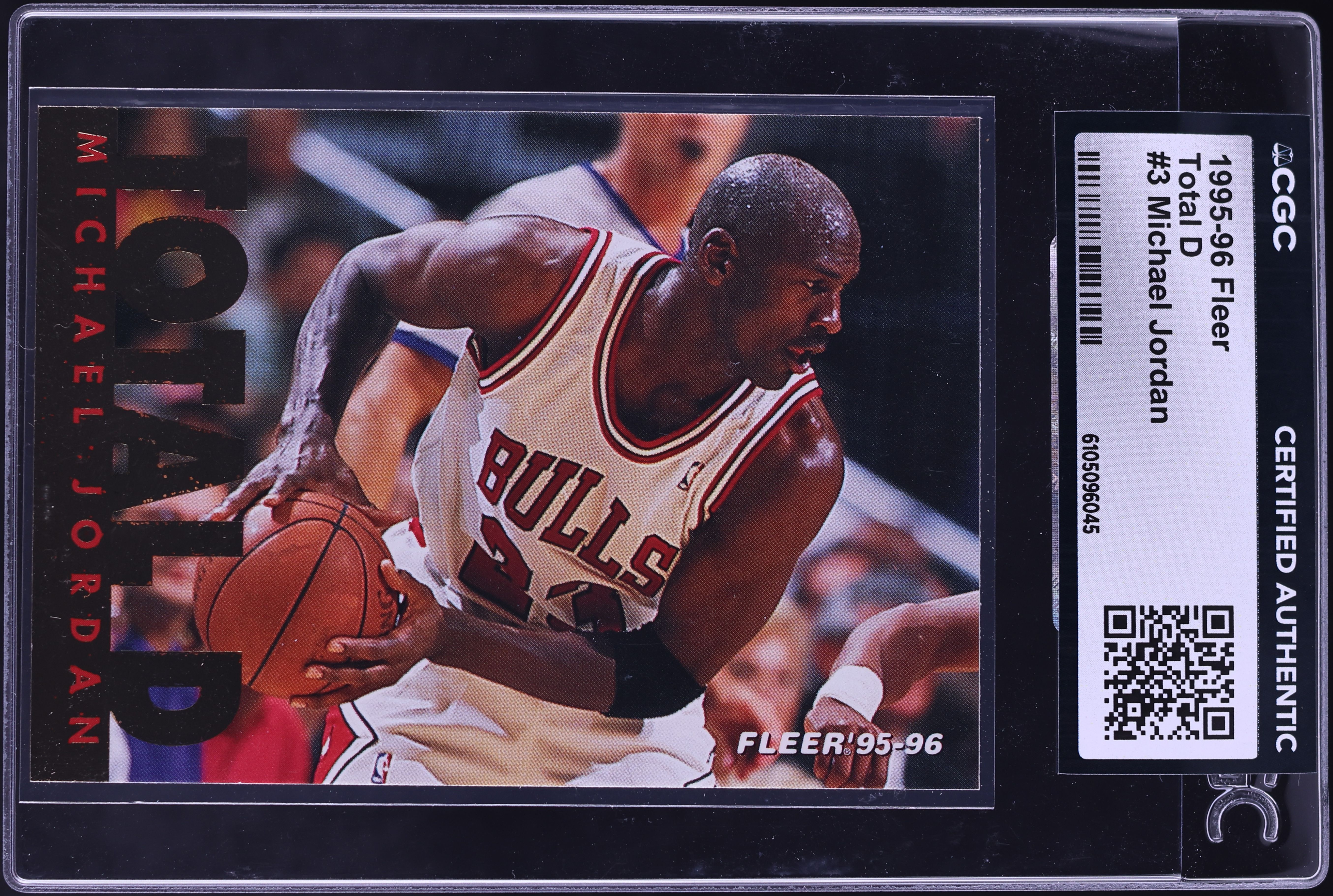 1995 Fleer Total D Michael Jordan #3 CGC AUTH on Fanatics Collect