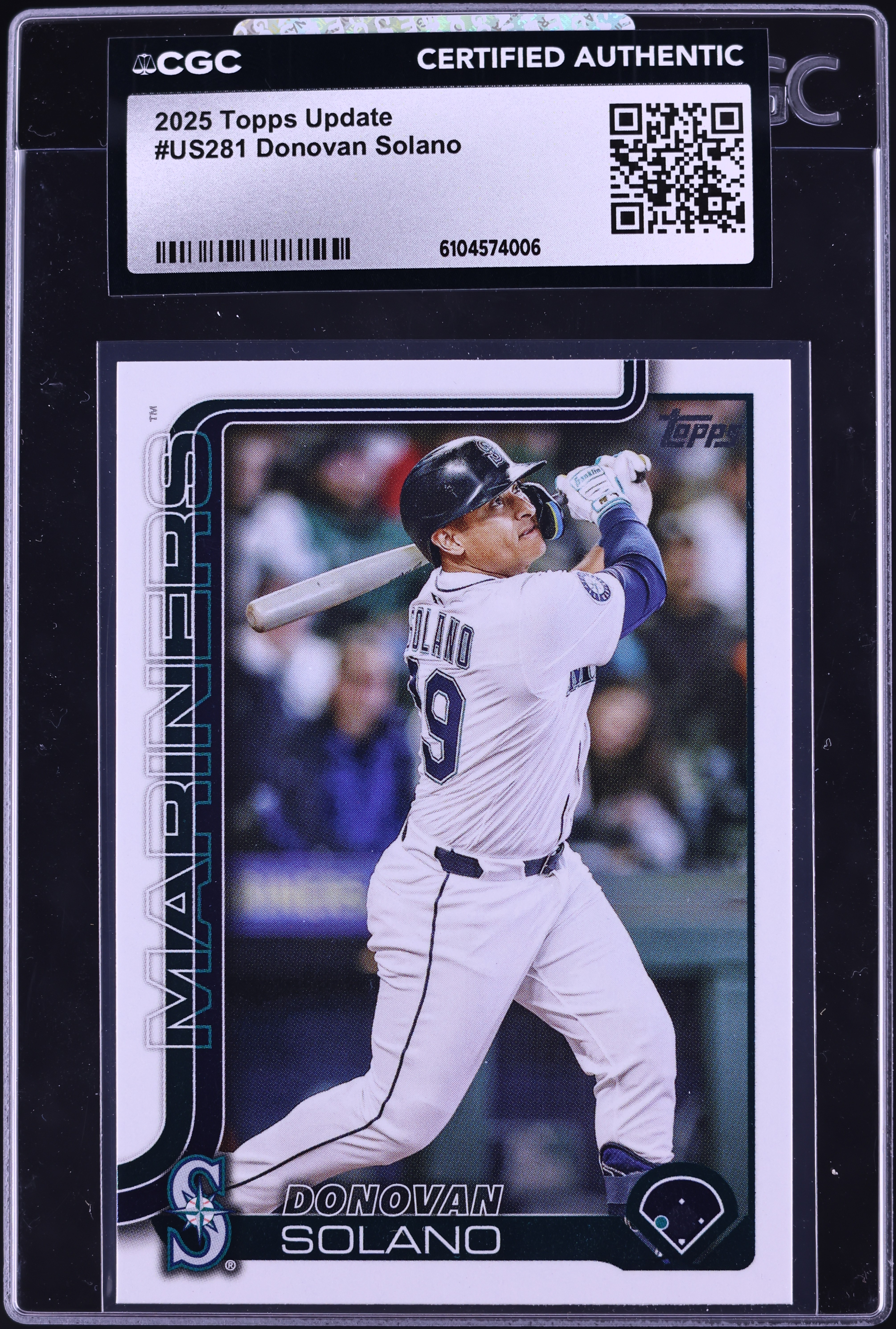 2025 Topps Update Donovan Solano #US281 CGC AUTH on Fanatics Collect