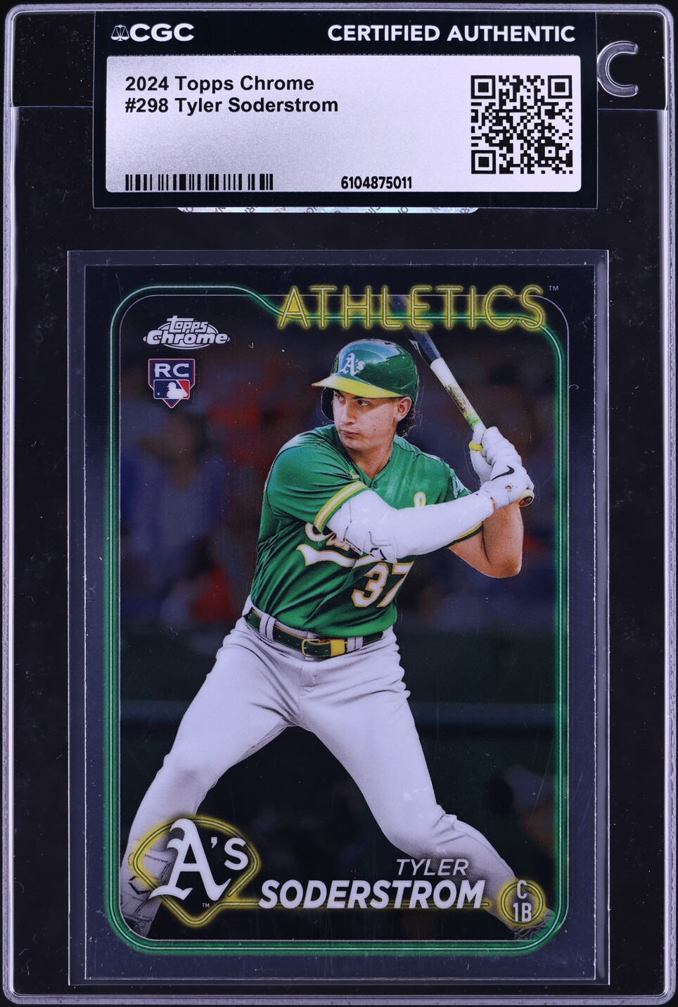 2024 Topps Chrome Tyler Soderstrom ROOKIE #298 CGC AUTH