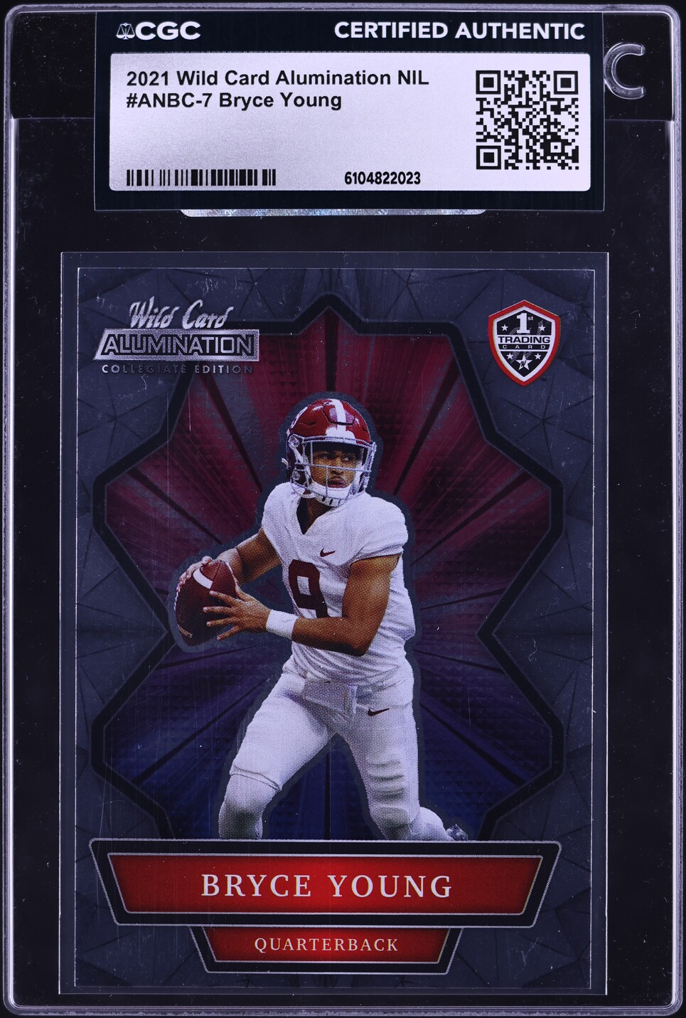 2021 Wild Card Alumination NIL Bryce Young ROOKIE #ANBC-7 CGC AUTH