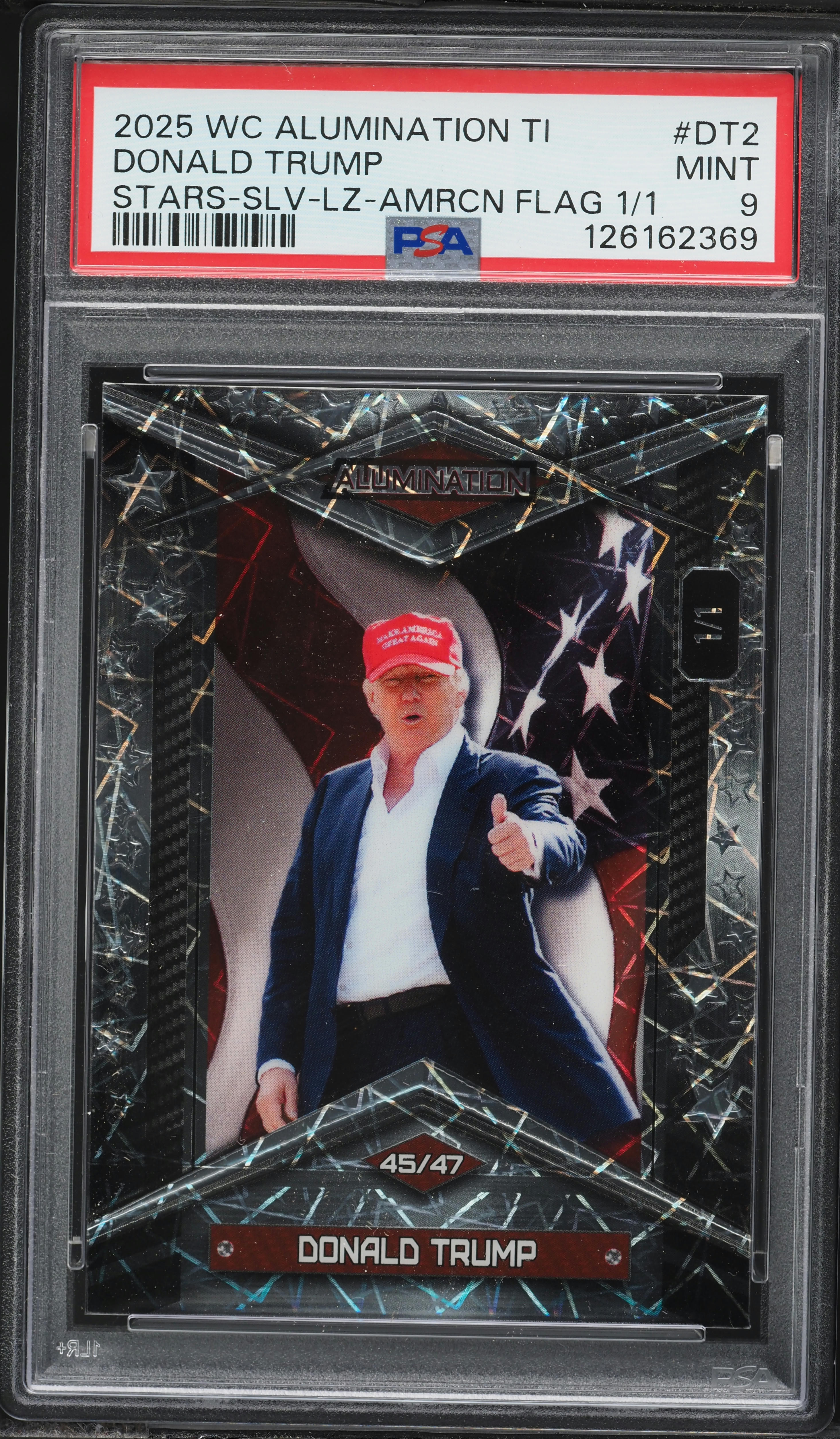 2025 Wild Card Alumination Trump Inauguration Stars American Flag