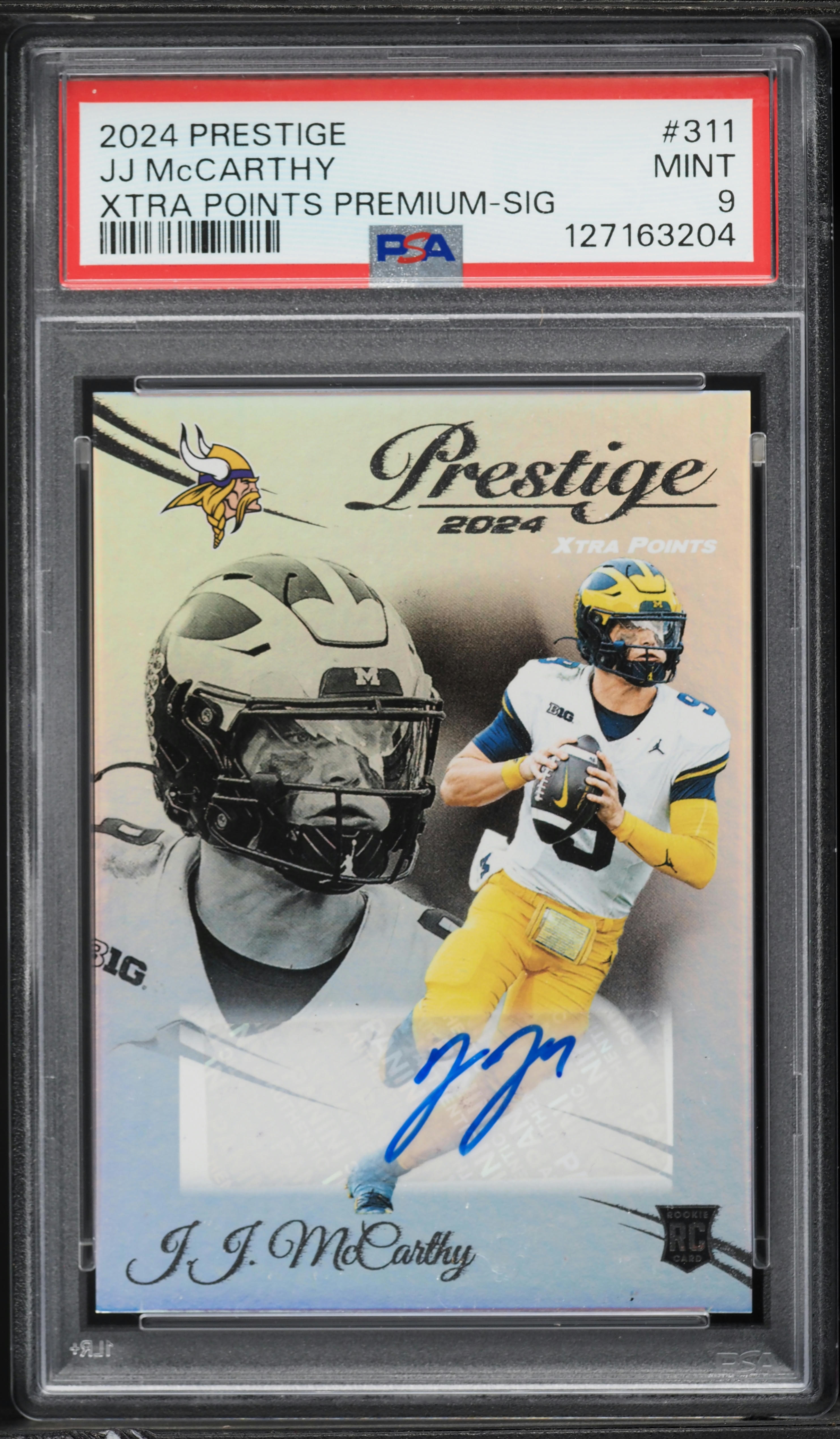 2024 Panini Prestige Xtra Points Premium J.J. McCarthy ROOKIE AUTO