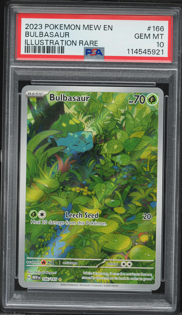 2023 Pokemon Scarlet & Violet 151 IR Bulbasaur #166 PSA 10 GEM MINT