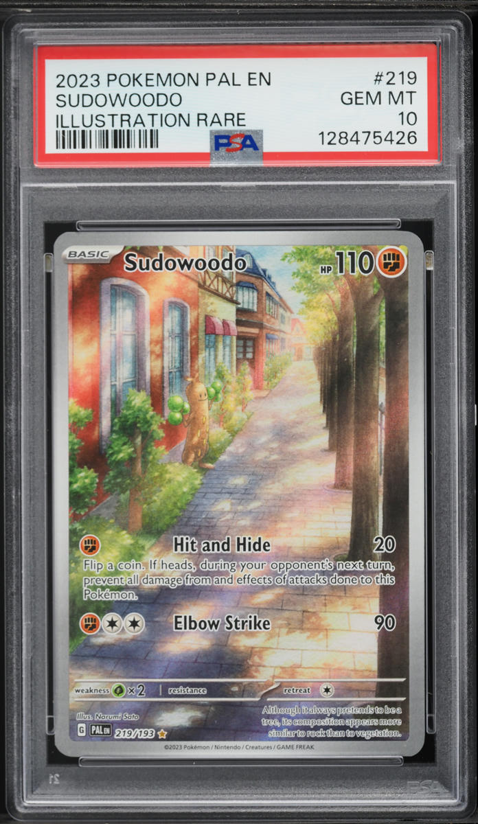 2023 Pokemon Scarlet & Violet Paldea Evolved IR Sudowoodo #219 PSA 10 GEM MINT