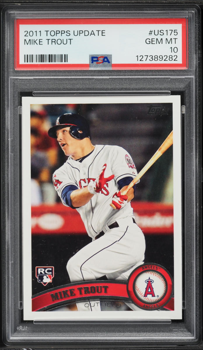2011 Topps Update Mike Trout ROOKIE #US175 PSA 10 GEM MINT