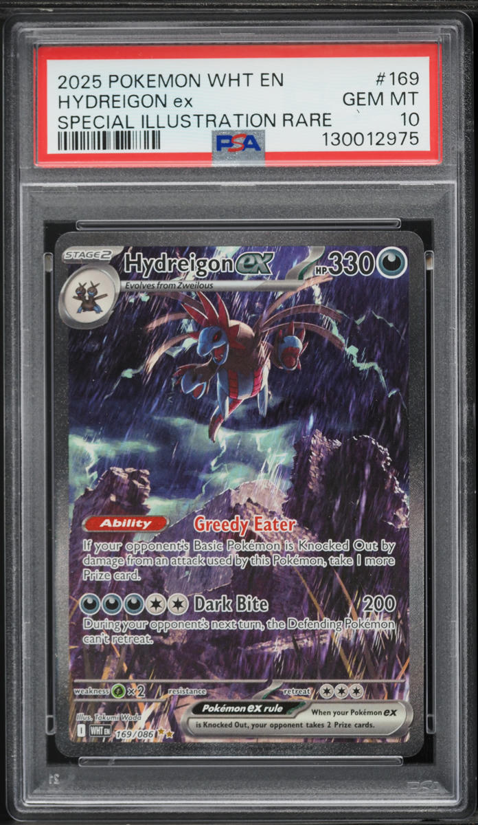 2025 Pokemon Scarlet & Violet White Flare SIR Hydreigon ex #169 PSA 10 GEM MINT