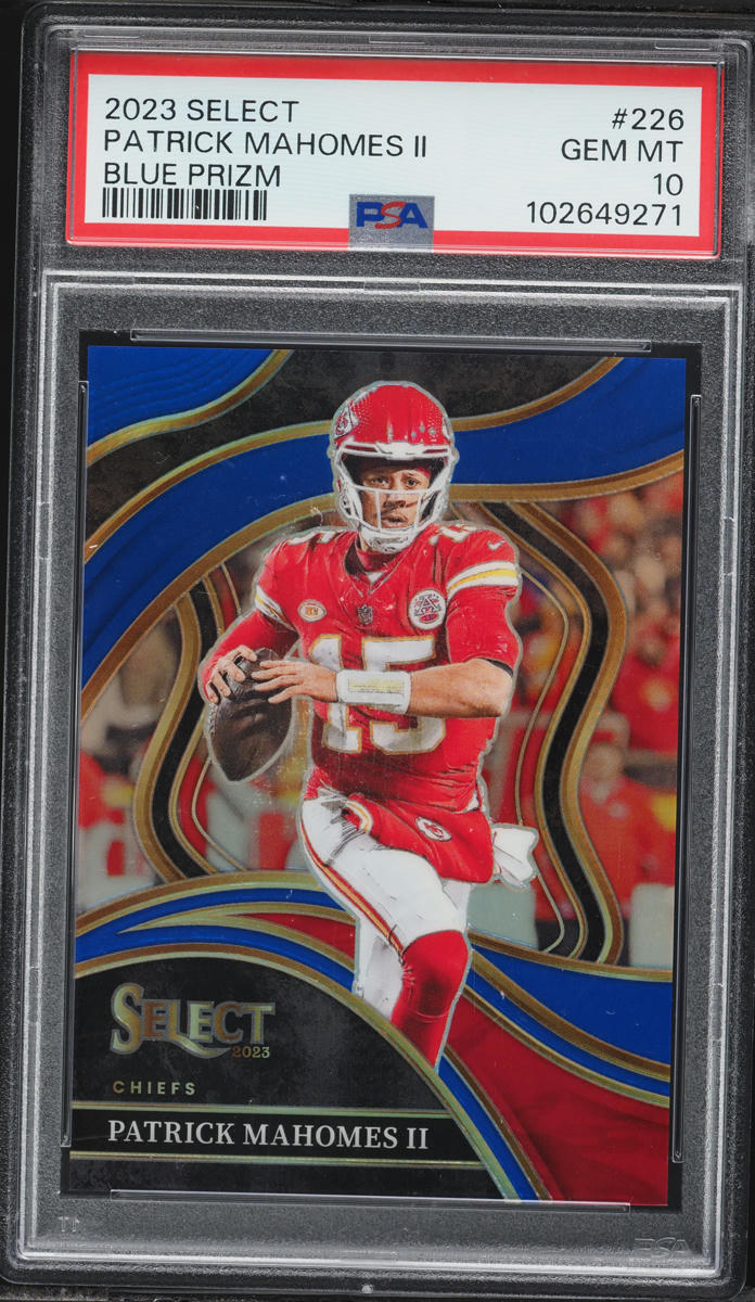 2023 Select Club Level Blue Prizm Patrick Mahomes II /99 #226 PSA 10 GEM MINT