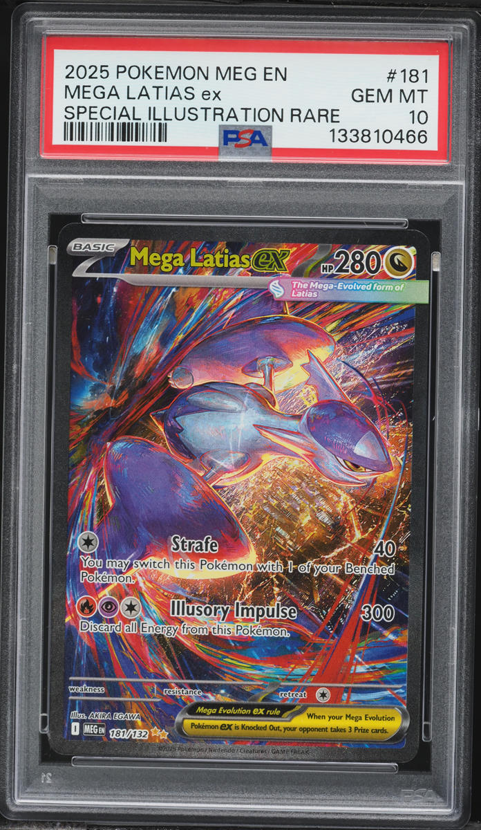 2025 Pokemon Mega Evolution SIR Mega Latias ex #181 PSA 10 GEM MINT