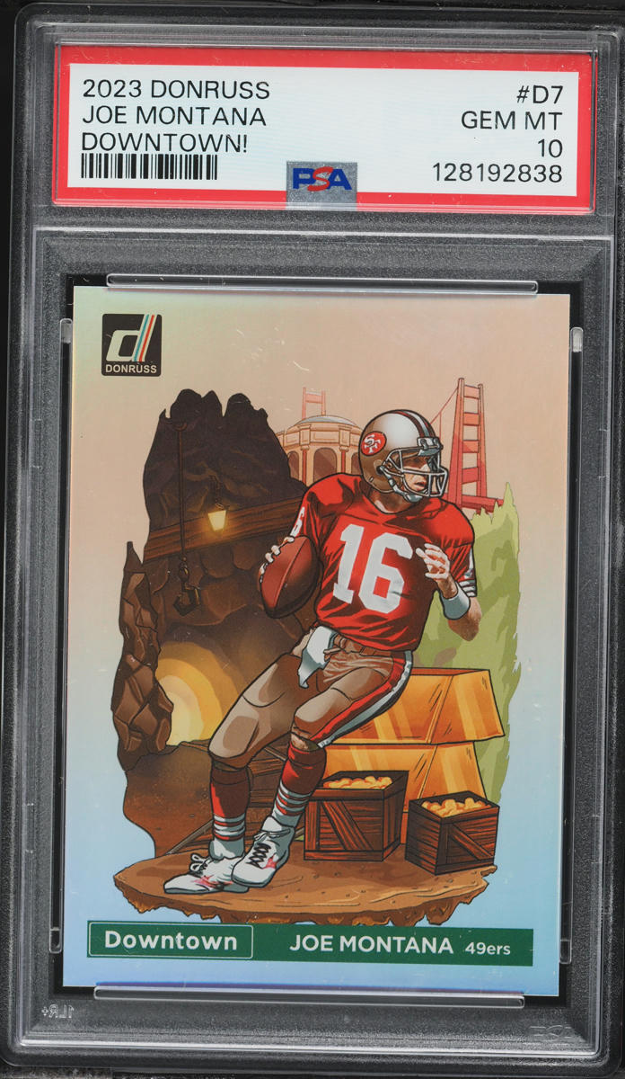 2023 Donruss Downtown Joe Montana #D7 PSA 10 GEM MINT