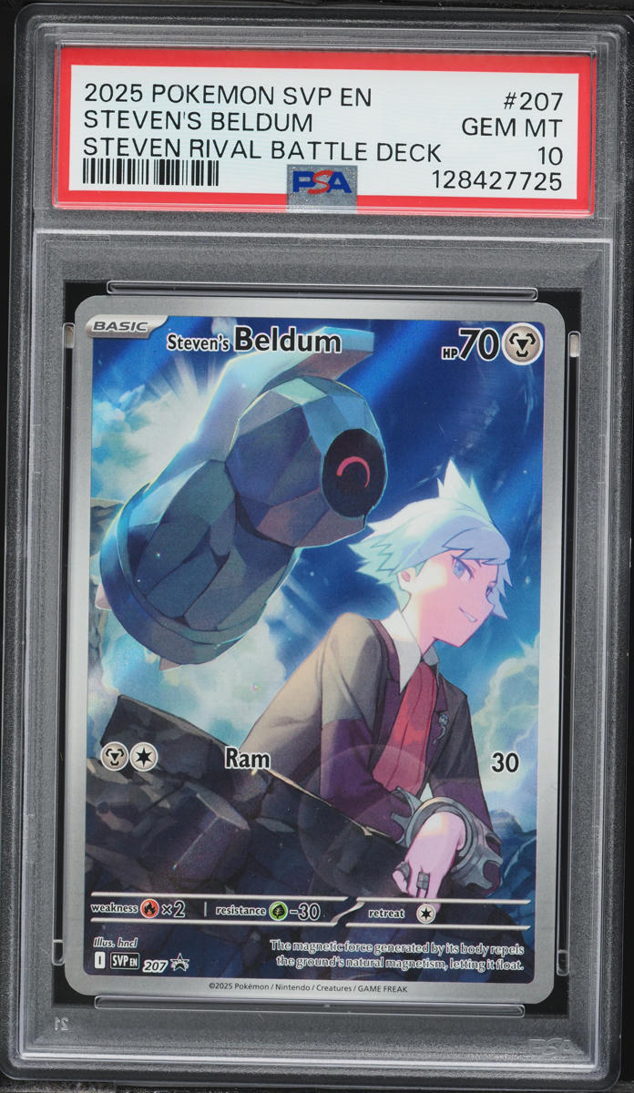 2025 Pokemon Scarlet & Violet Promo Rival Battle Deck Steven's Beldum #207 PSA 10 GEM MINT