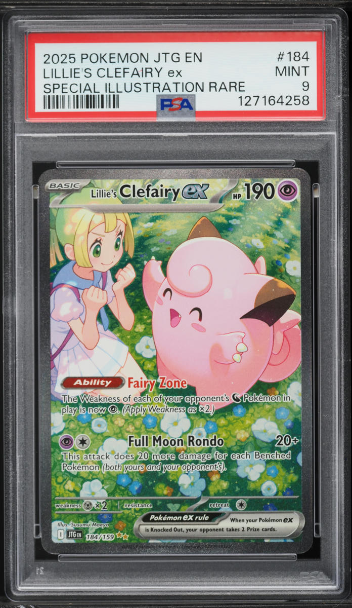 2025 Pokemon Scarlet & Violet Journey Together SIR Lillie's Clefairy EX #184 PSA 9 MINT