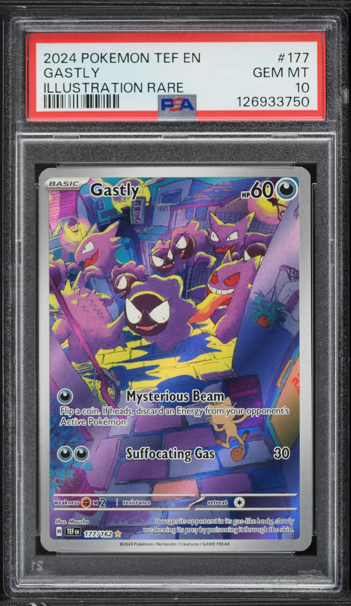 2024 Pokemon Scarlet & Violet Temporal Forces IR Gastly #177 PSA 10 GEM MINT