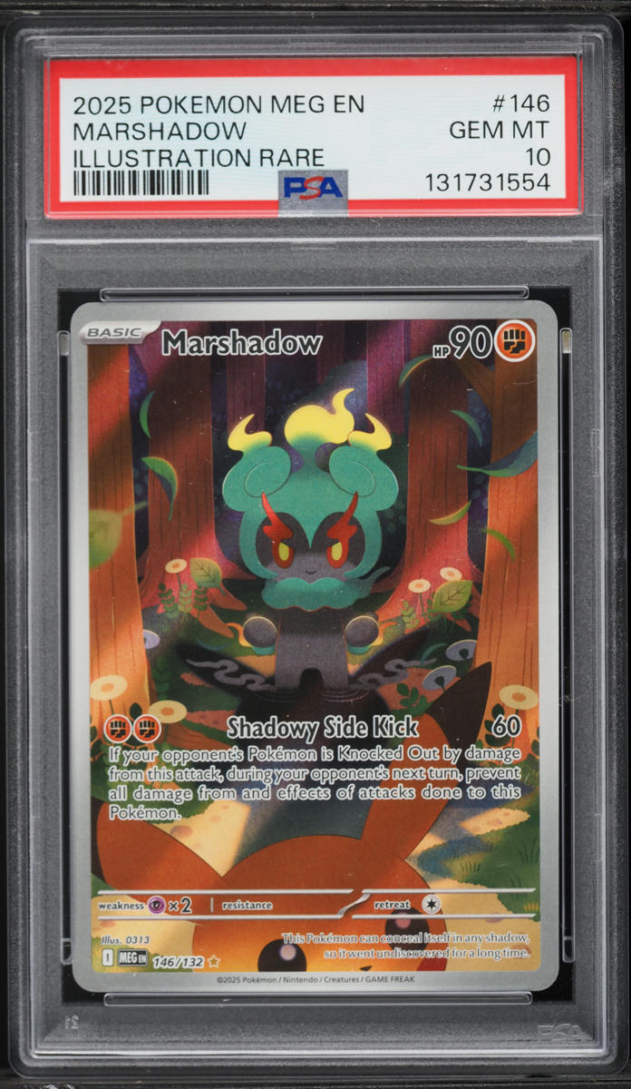 2025 Pokemon Mega Evolution IR Marshadow #146 PSA 10 GEM MINT