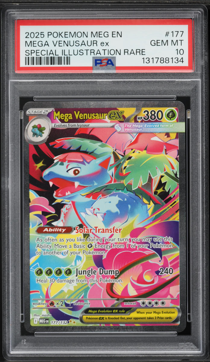 2025 Pokemon Mega Evolution SIR Mega Venusaur EX #177 PSA 10 GEM MINT
