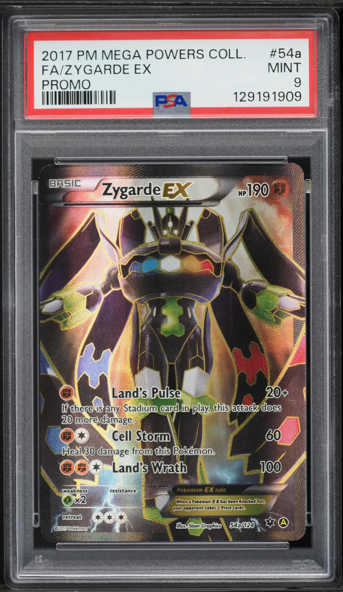 2017 Pokemon XY Mega Powers Collection Promo Full Art Zygarde EX #54a PSA 9 MINT