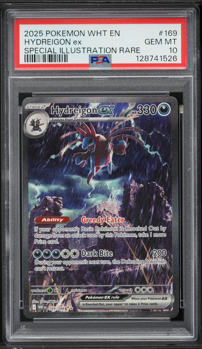 2025 Pokemon Scarlet & Violet White Flare SIR Hydreigon ex #169 PSA 10 GEM MINT