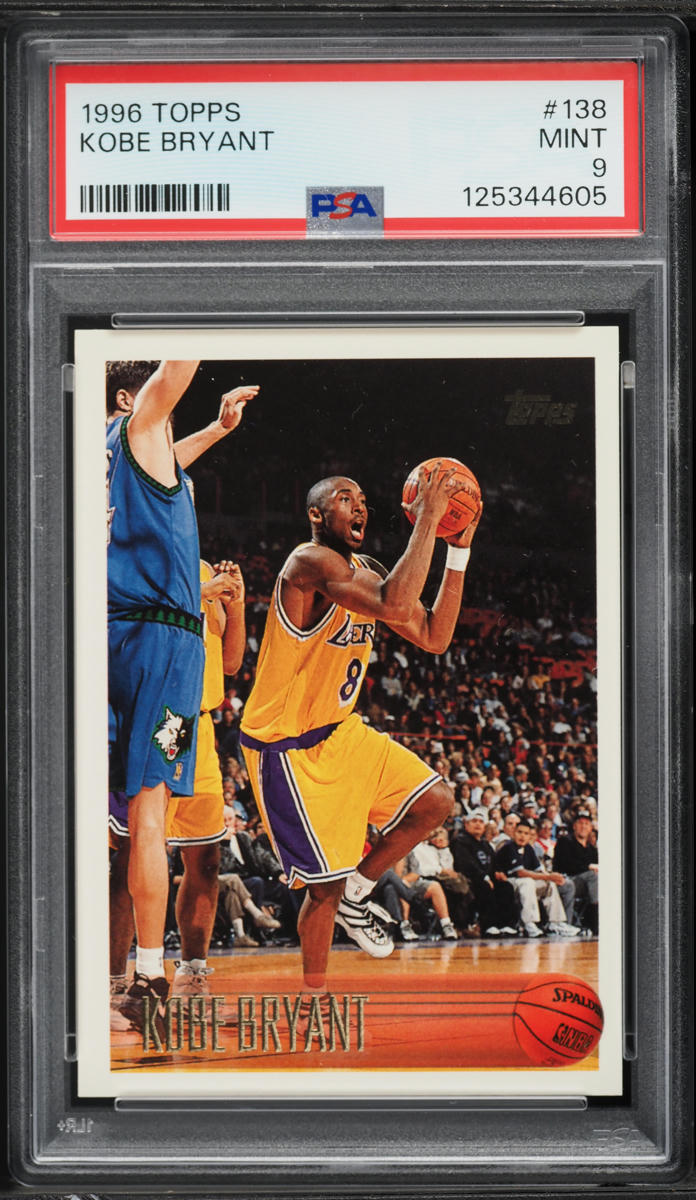 1996 Topps Basketball Kobe Bryant ROOKIE #138 PSA 9 MINT