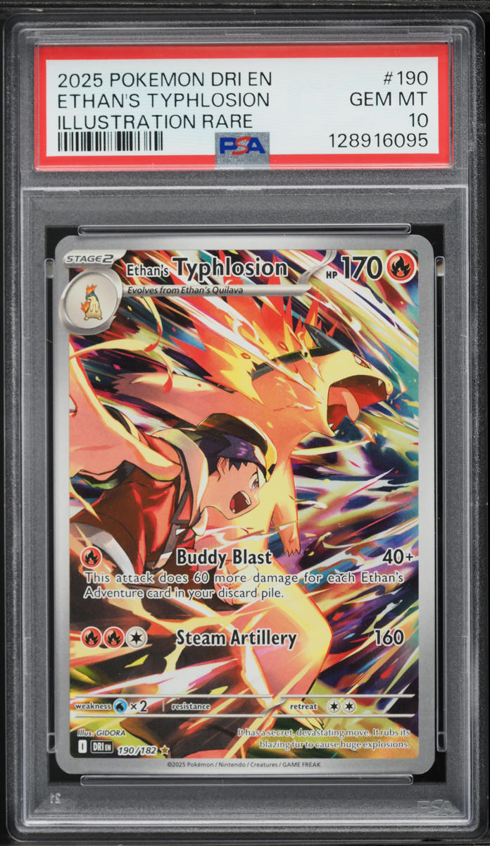 2025 Pokemon Scarlet & Violet Destined Rivals IR Ethan's Typhlosion #190 PSA 10 GEM MINT