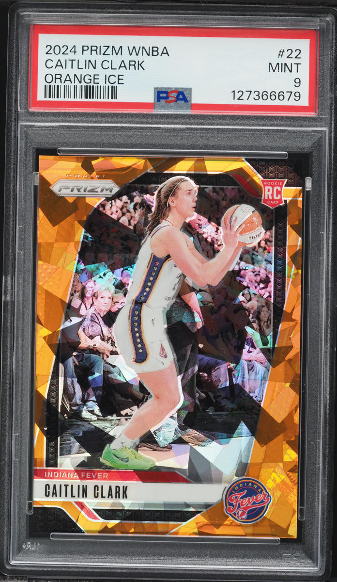 2024 Panini Prizm WNBA Orange Ice Caitlin Clark ROOKIE #22 PSA 9 MINT