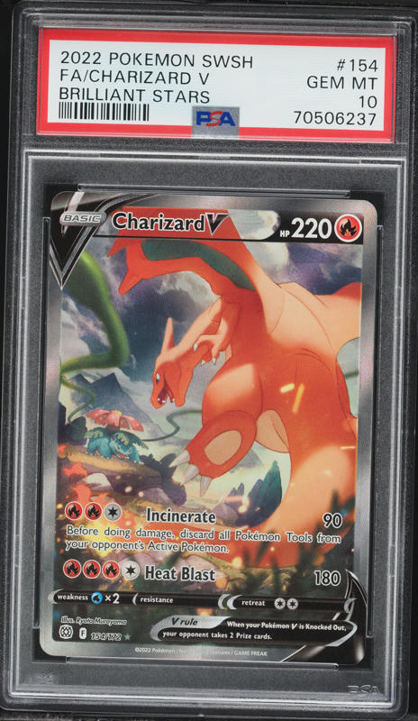 2020 Pokemon Japanese SWSH Shiny Star V Shiny Charizard V #307 PSA