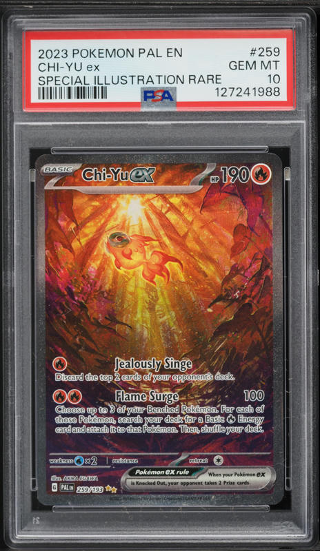 2023 Pokemon Scarlet & Violet Paldea Evolved SIR Chi-Yu ex #259 PSA 10 GEM MINT