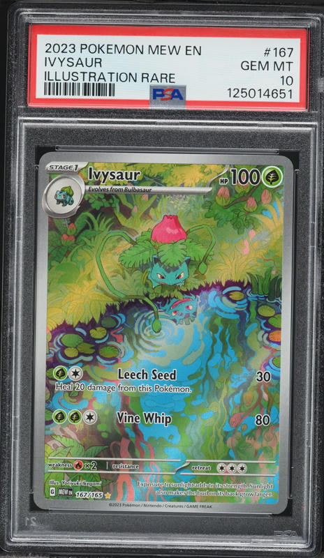 2023 Pokemon Scarlet & Violet 151 IR Ivysaur #167 PSA 10 GEM MINT